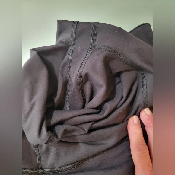 Lululemon•Align Zip-Front Bodysuit 32"•Nulu Zip Flare Jumpsuit•Black•FLAWLESS•6 - Picture 8 of 13